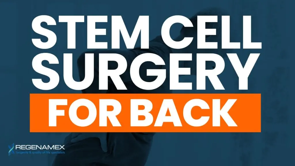 Stem Cell Surgery for Back A Regenerative Alternative to Invasive Procedures