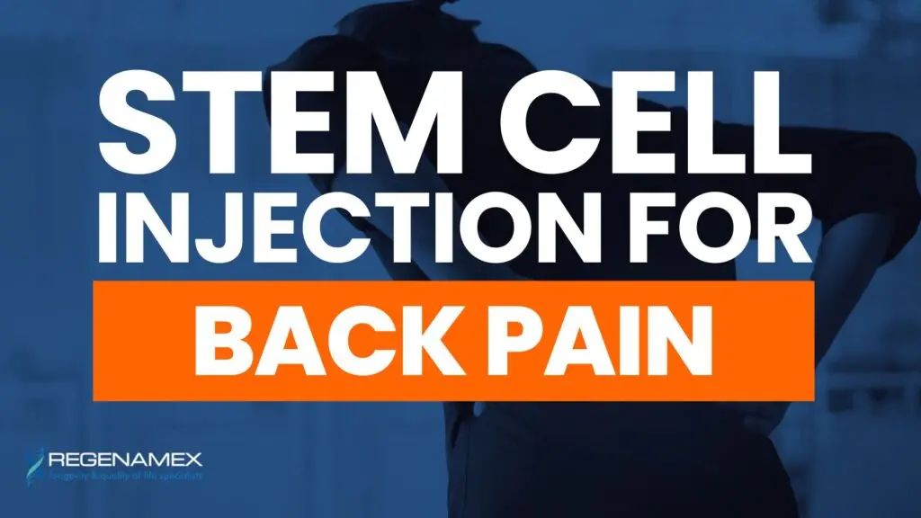 Stem Cell Injection for Back Pain A Regenerative Treatment for Disc Degeneration