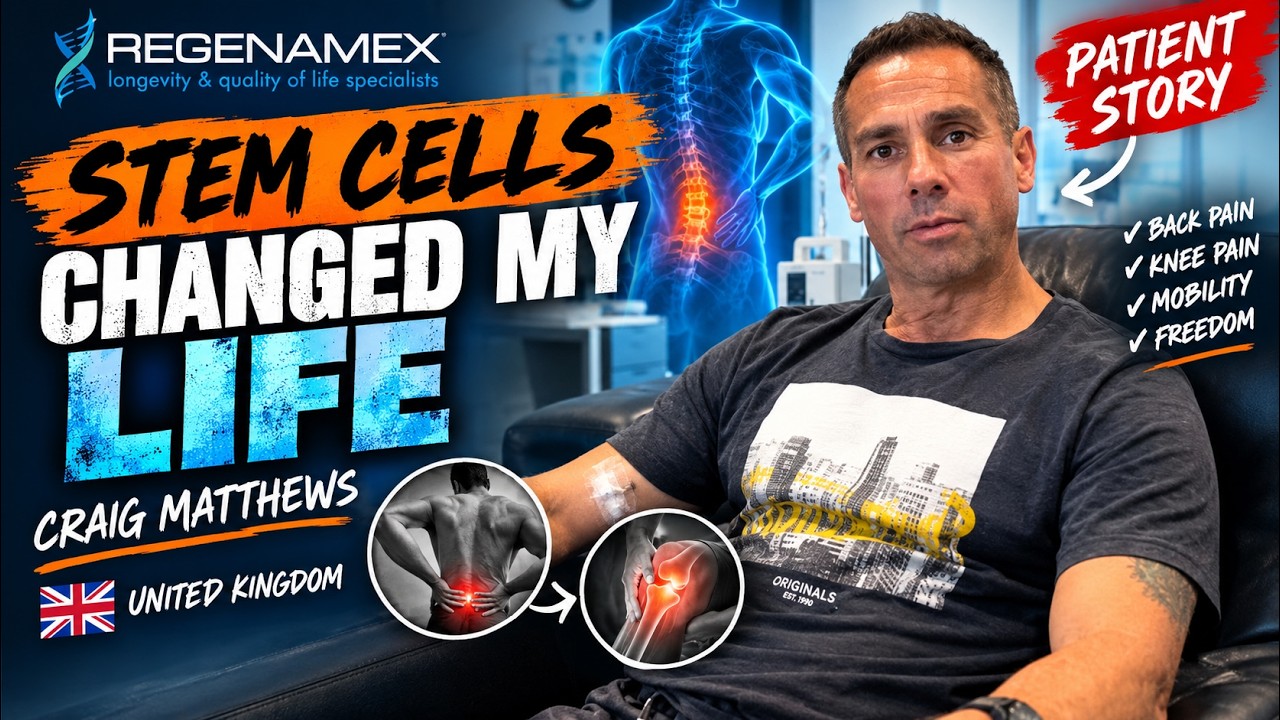 Craig Matthews, stem cell therapy patient from the UK, at RegenaMex